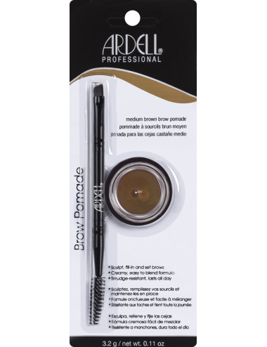 ARDELL Brow Pomade Brush MEDIUM BROWN  PRO