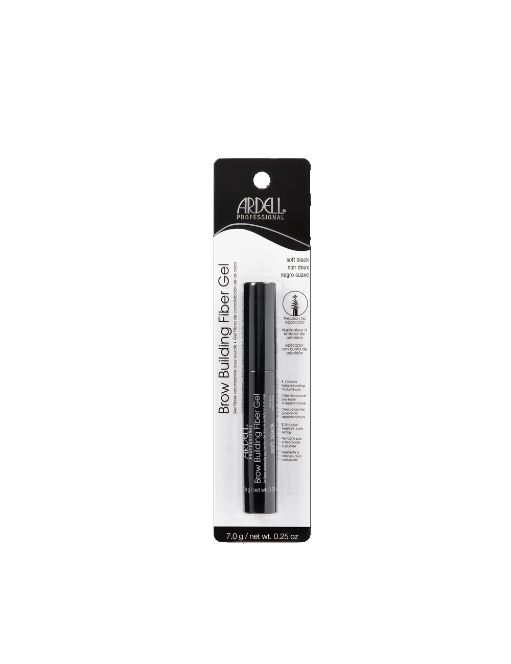 ARDELL BROW FIBER Soft Black Żel do Brwi Czarny 7g