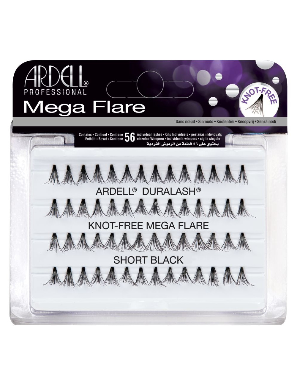ARDELL MEGA Flare Ind Knot-Free Short Black MEGA