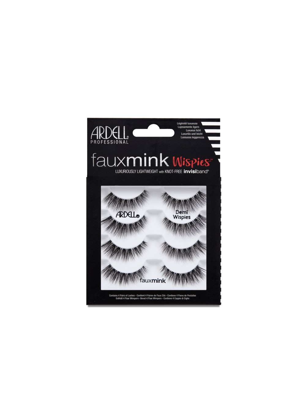 FAUX MINK DEMI WISPIES 4-PACK