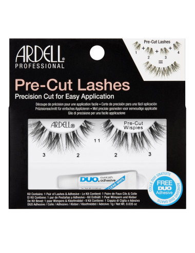 ARDELL Rzęsy Pocięte Pre-Cut Wispies + Klej DUO