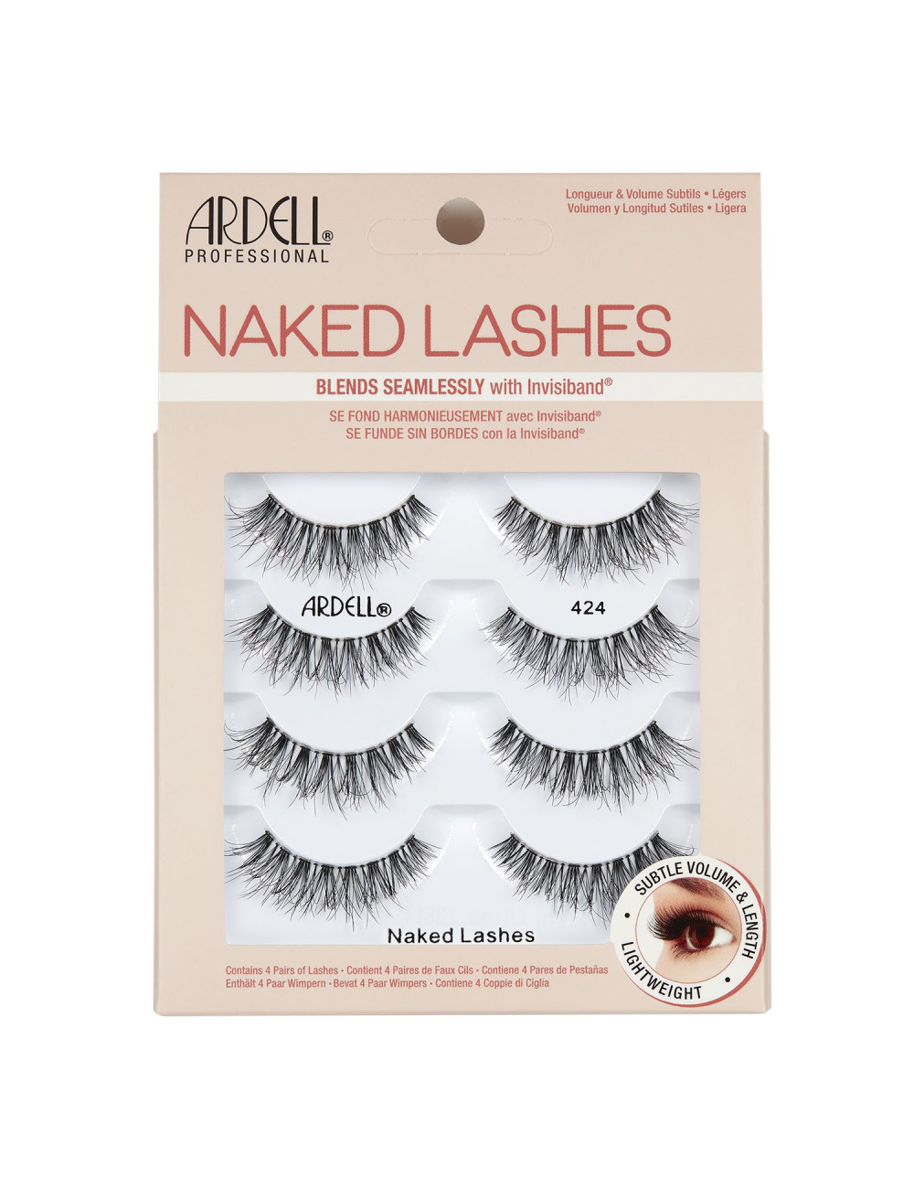 ARDELL Naked Lashes 424 Black MULTIPACK