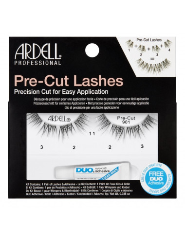 ARDELL Rzęsy Pocięte Pre-Cut Lashes 901 + Klej DUO