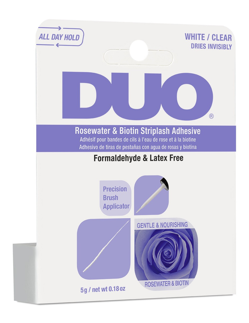 ARDELL DUO klej - Woda Różana + Biotyna - Clear 5 g