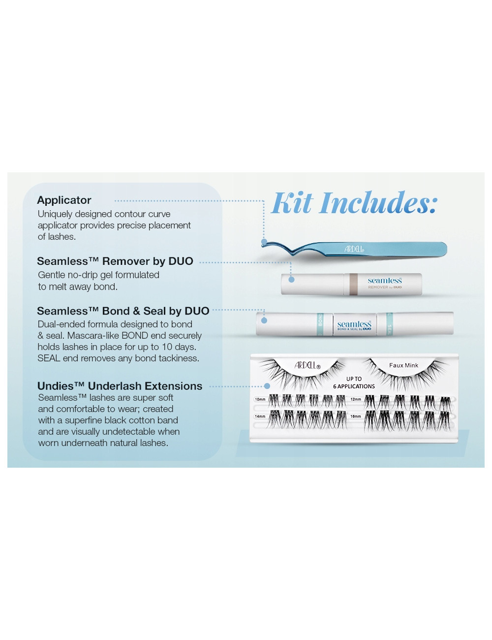 Ardell Rzęsy - Seamless Underlash Extensions Faux Mink